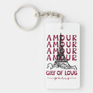 Paris City of Love – Eiffel Tower Travel Souvenir Keychain