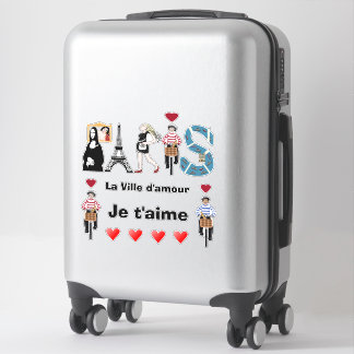 Paris city of love I love you Sticker