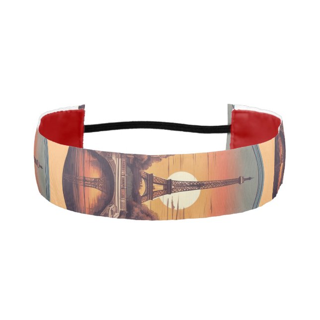 Paris, City of Love & Light Athletic Headband (Front)