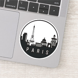 Paris City Skyline Sticker