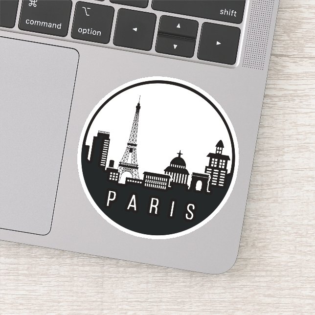 Paris City Skyline Sticker (Detail)