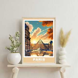 Paris Cityscape - Iconic Landmarks Poster
