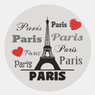Paris Classic Round Sticker