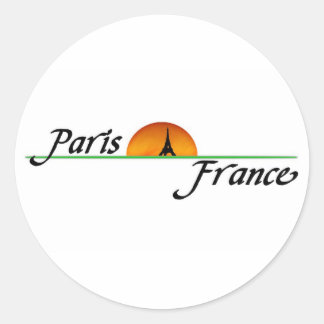 Paris Classic Round Sticker