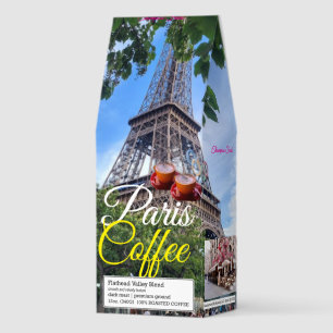 PARIS Coffee, 12oz Bag, Dark Roast, Flath Roasted Coffee