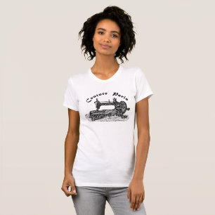 Paris Couture - Antique Vintage Sewing Machine T-Shirt