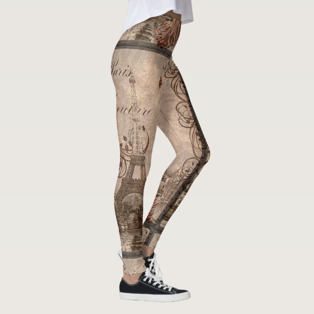 Paris Couture Woman Fashion Eiffel Tower Legging (Right)