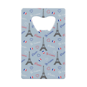 Paris Credit Card Bottle Opener