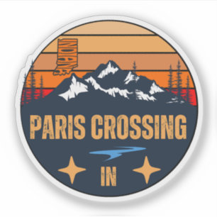 Paris Crossing, Indiana Sticker