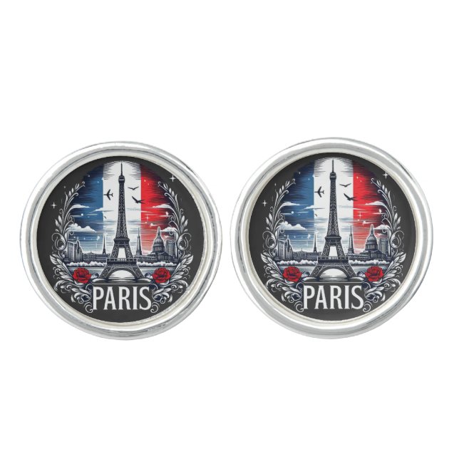 paris cufflinks (Front)