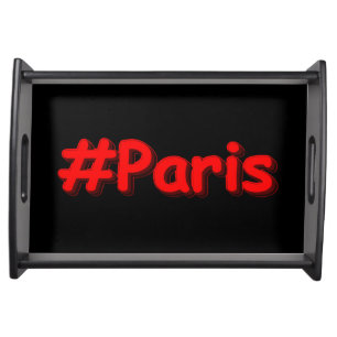 "#Paris" Cute Design. Buy Now Serving Tray