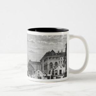Paris, demolition of a part of the Cite Two-Tone Coffee Mug