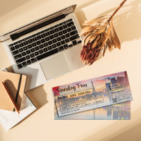 Paris Destination Boarding Pass Wedding