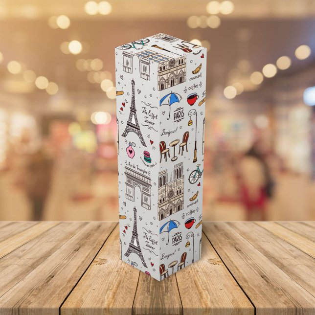 Paris Doodles Wine Box (Creator Uploaded)