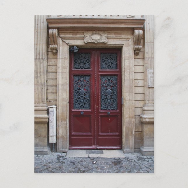 Paris Door Postcard (Front)