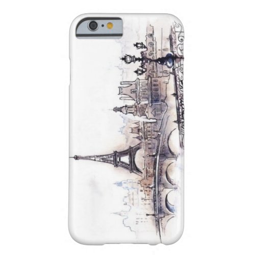 Paris drawing barely there iPhone 6 case