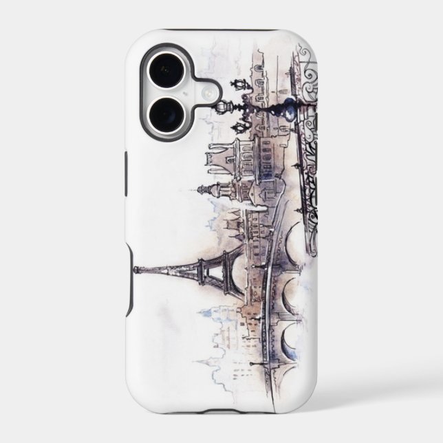 Paris drawing iphone case (Back)