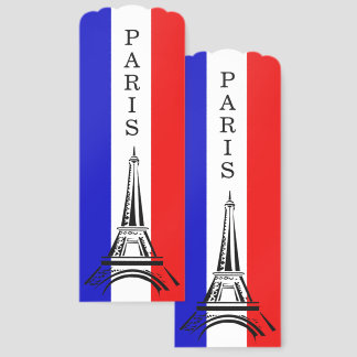 Paris Eiffel French Flag Design Bookmarks