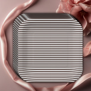 Paris Eiffel in Love French Cafe Baby Shower Paper Plates