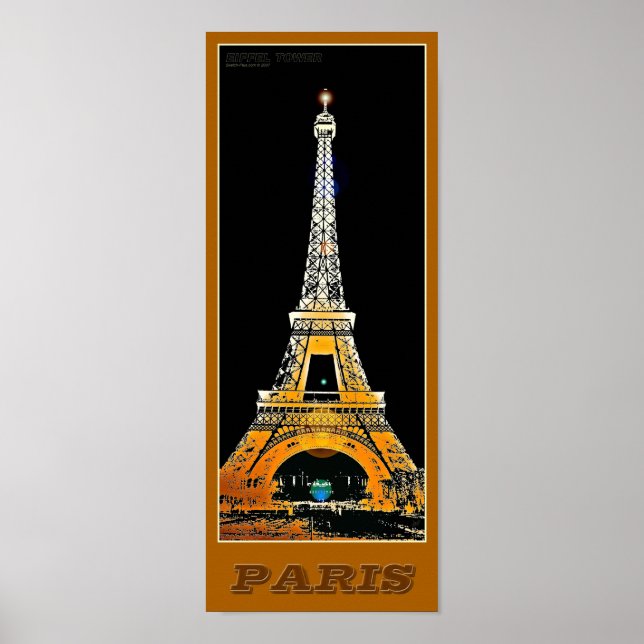 Paris Eiffel Tower - 02 - Travel Poster (Front)
