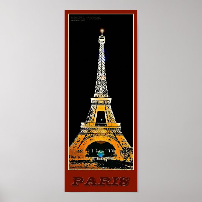 Paris Eiffel Tower - 03 - Travel Poster (Front)