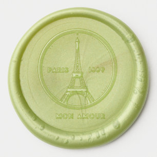 Paris Eiffel Tower 1889 Envelope Seal Sticker