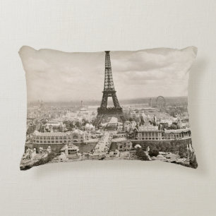 Paris: Eiffel Tower, 1900 Accent Pillow