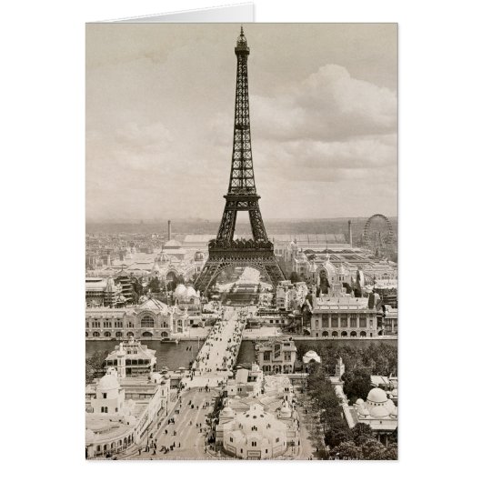 Paris: Eiffel Tower, 1900 Cards (Front)