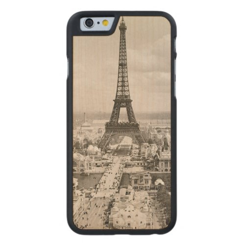 Paris Eiffel Tower 1900 Carved Maple iPhone 6 Slim Case