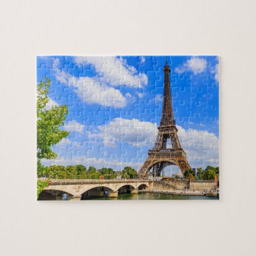 Paris Eiffel Tower and river Seine France Jigsaw Puzzle