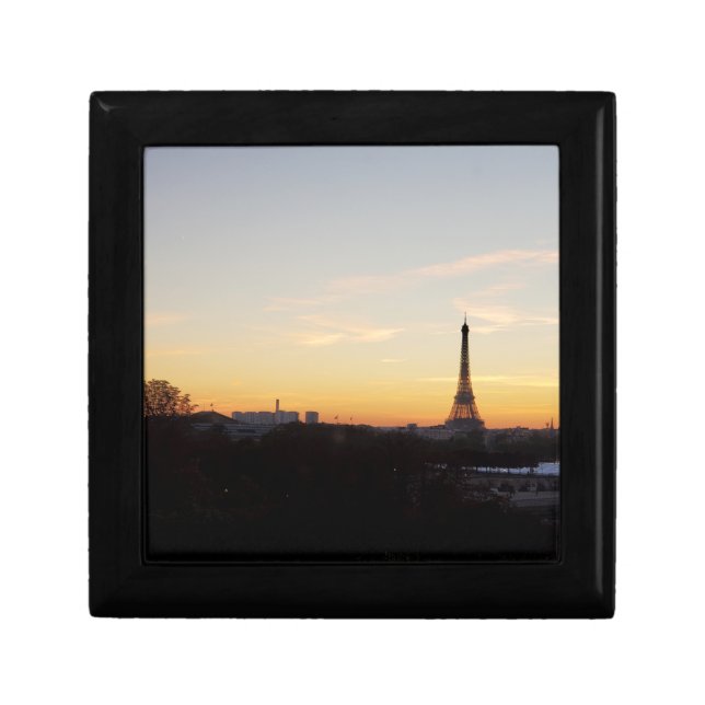 Paris Eiffel Tower at sunset Gift Box (Front)