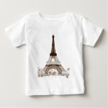 Paris - Eiffel Tower Baby T-shirt at Zazzle