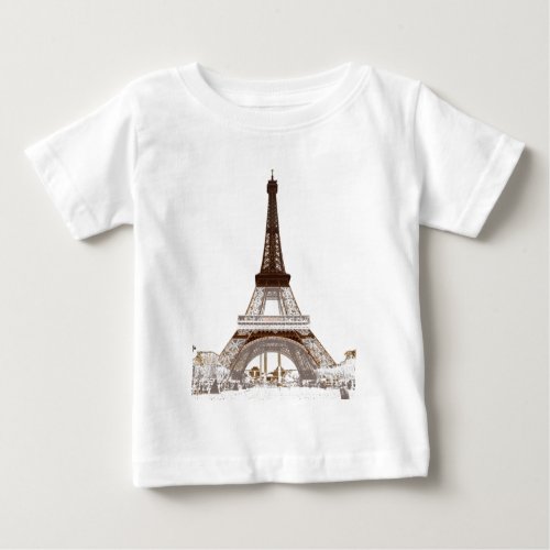 Paris _ Eiffel Tower Baby T_Shirt