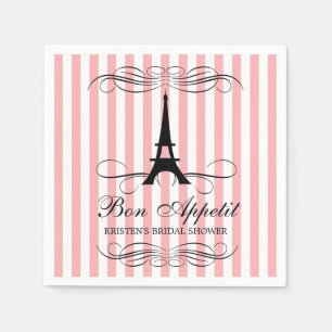 Paris Eiffel Tower   Bridal Shower Napkins