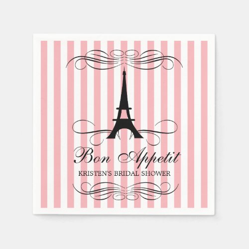 Paris Eiffel Tower  Bridal Shower Napkins