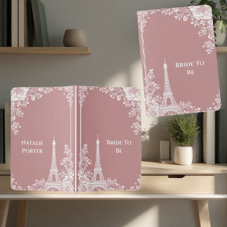 Paris Eiffel Tower Bride To Be Shabby Chic Decor Passport Holder