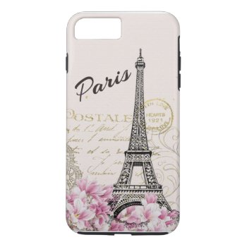 Paris - Eiffel Tower Iphone 8 Plus/7 Plus Case by MonsterSmash at Zazzle