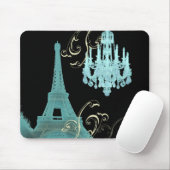 Paris Eiffel Tower Chandelier vintage wedding Mouse Pad (With Mouse)