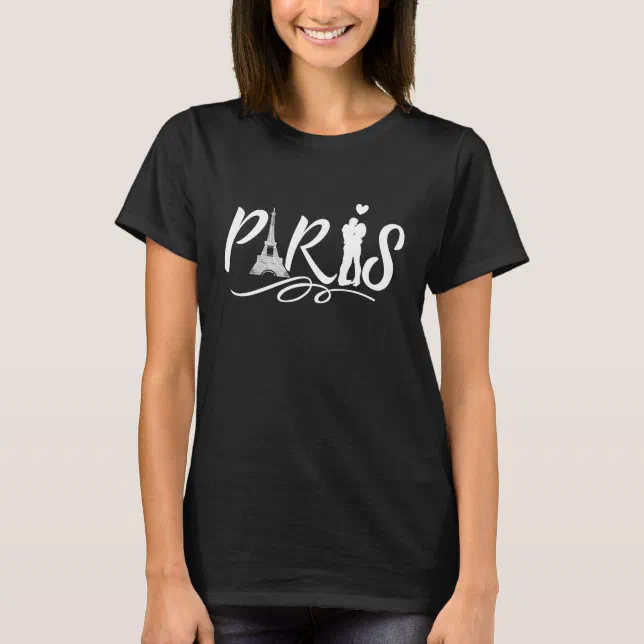 Paris Eiffel Tower City Of Love Cute T-Shirt | Zazzle