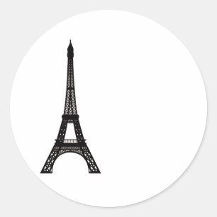 Paris Eiffel Tower Classic Round Sticker
