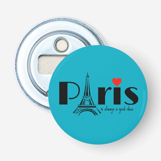 Paris Eiffel Tower Design  Bottle Opener (Front)