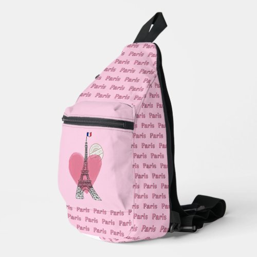 Paris Eiffel Tower Design Sling Bag