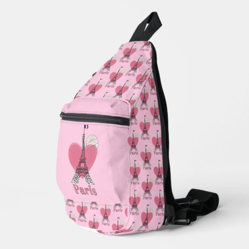 Paris Eiffel Tower Design Sling Bag