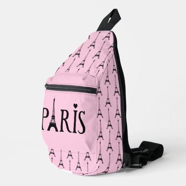 Paris Eiffel Tower Design Sling Bag