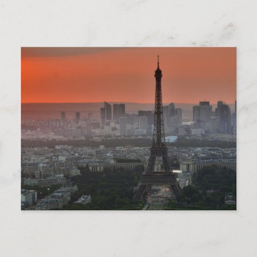 Paris Eiffel Tower European Art Photography Postcard