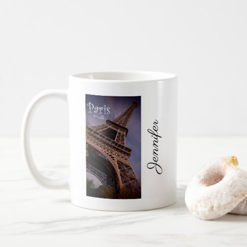 Paris Eiffel Tower Famous Landmark Photo Custom Coffee Mug