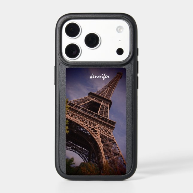 Paris Eiffel Tower Famous Landmark Photo Otterbox iPhone Case (Back)