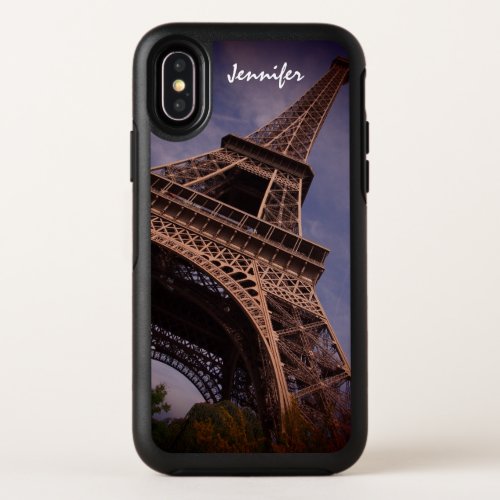 Paris Eiffel Tower Famous Landmark Photo OtterBox Symmetry iPhone X Case