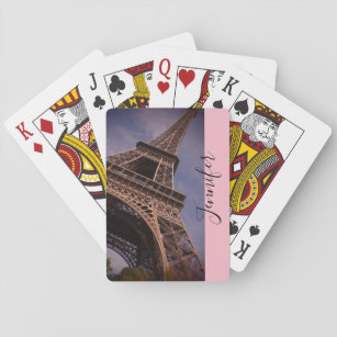 Paris Eiffel Tower Famous Landmark Photo Playing Cards