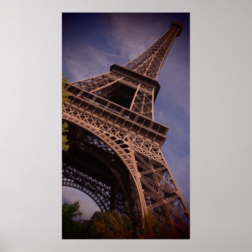 Paris Eiffel Tower Famous Landmark Photo Poster